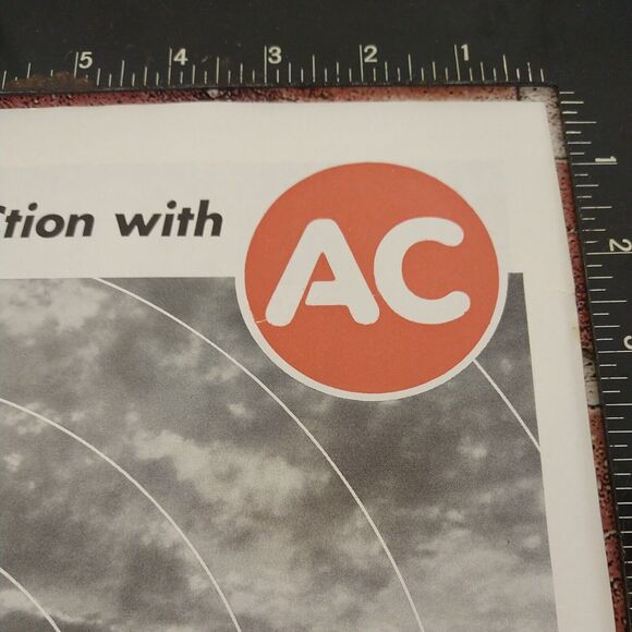 You‎ get ACtion with AC spark plugs automotive - Vtg Orig 1961 B&W Red PRINT AD - Picture 5 of 10